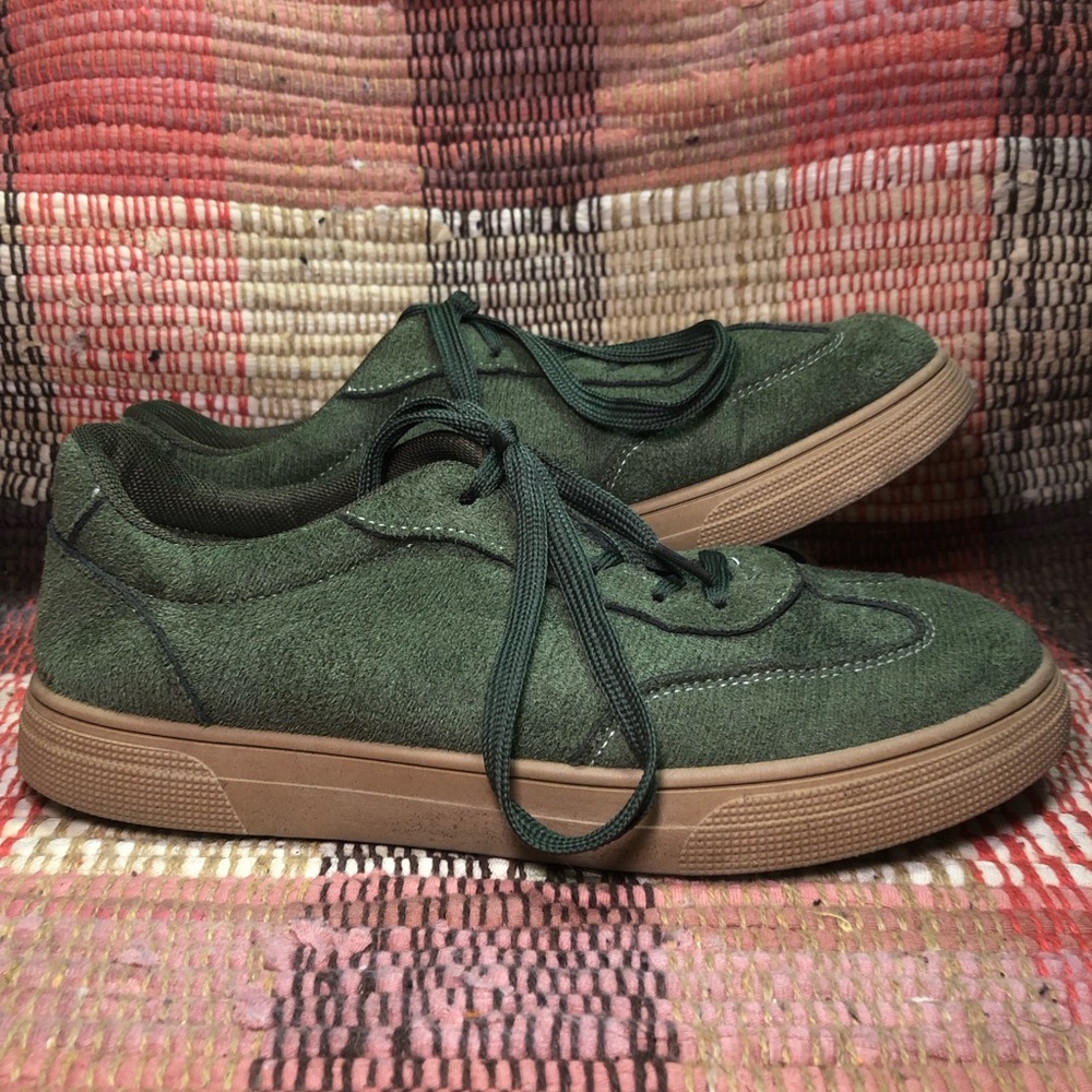 Green and Brown Sneakers
